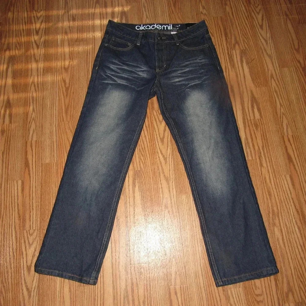 AKADEMIKS Boys Dark Wash Jeans Size 16